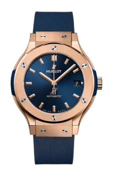 Часы classic fusion king gold blue 38 мм Hublot