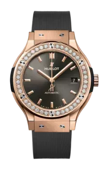 Часы classic fusion racing grey king gold diamonds 38 мм Hublot