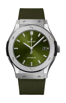 Часы classic fusion titanium green 45mm Hublot