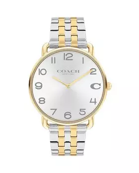 Часы COACH Elliot, 40 мм, серебряный