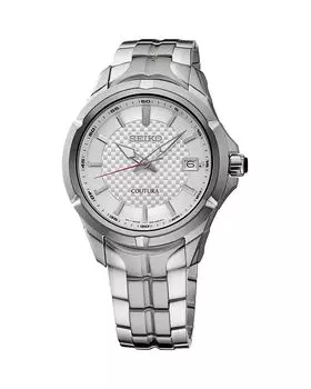 Часы Coutura, 41 мм Seiko Watch, серебряный