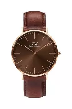Часы Дэниела Веллингтона Daniel Wellington, коричневый
