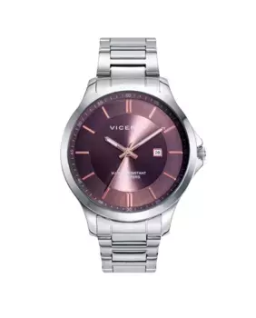 Часы деловые женские со стальным корпусом и браслетом Viceroy, серебрянный