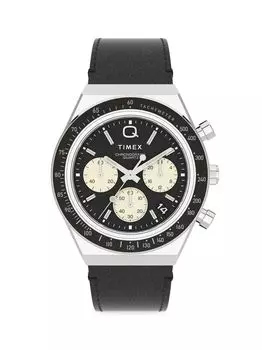 Часы Diver из нержавеющей стали и кожи Timex, черный