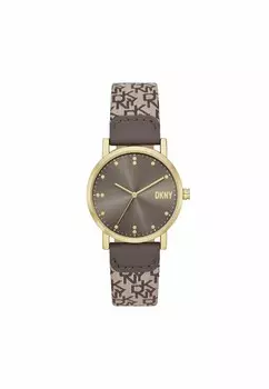 Часы DKNY, коричневый