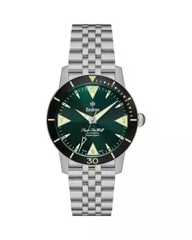 Часы для дайвинга Zodiac Super Sea Wolf, 39 мм, зеленый