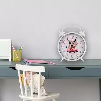 Часы для детской комнаты Galaxy Giraffe — белые — 35 см