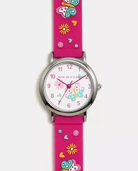 Часы Fantasy Fuchsia с принтом бабочек Agatha Ruiz de la Prada, фуксия