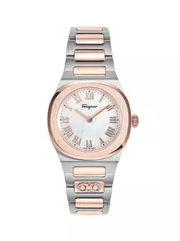 Часы Ferragamo Elliptical из двухцветной нержавеющей стали FERRAGAMO