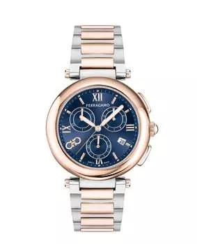 Часы Ferragamo Legacy Salvatore Ferragamo, цвет two tone/two tone/blue