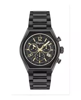 Часы Ferragamo Tonneau Chrono Salvatore Ferragamo, черный