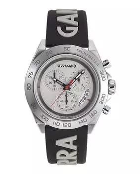 Часы Ferragamo Urban Chrono из силикона Salvatore Ferragamo, цвет stainless steel