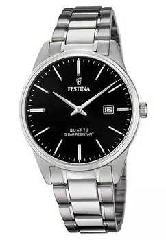 Часы Festina, цвет schwarz silber