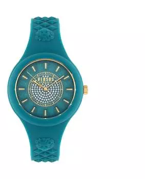 Часы Fire Island с хрустальным ремешком Versus Versace, зеленый/зеленый/зеленый