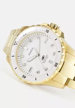 Часы Fossil, золотой