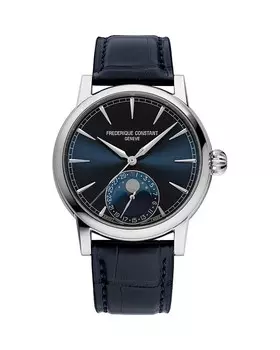 Часы Frederique Constant Classic Moonphase Дата производства, 40 мм, синий