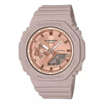 Часы g-shock digital-analog 'pale pink' Casio, розовый