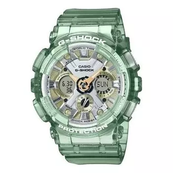 Часы g-shock digital-analog 'transparent green' Casio, зеленый