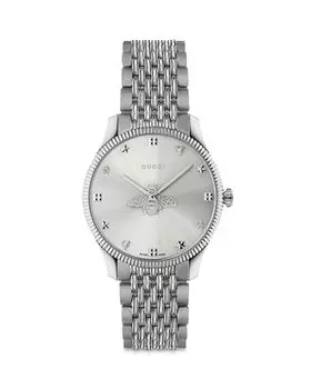 Часы G-Timeless, 36 мм Gucci, цвет Silver