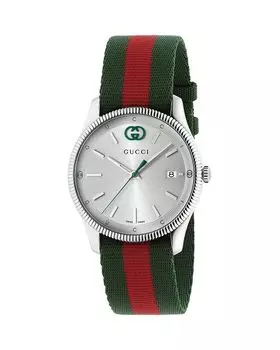 Часы G-Timeless, 38 мм Gucci, серебряный