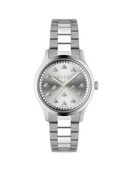Часы G Timeless Multibee с браслетом из нержавеющей стали Gucci