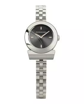 Часы Gancini Salvatore Ferragamo, цвет silver/stainless steel/black