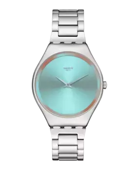 Часы Glow of Irony из серого и стального материала Swatch, серый