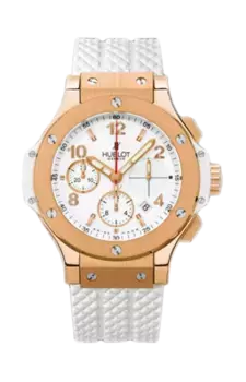 Часы gold white chronograph Hublot
