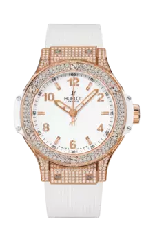 Часы gold white pave' Hublot