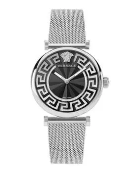 Часы Greca Chic Versace, цвет silver/stainless steel/black