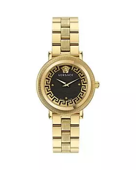 Часы Greca Flourish, 35 мм Versace, цвет Black