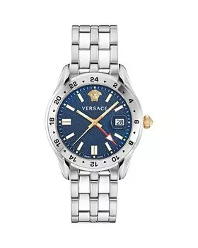 Часы Greca Time GMT, 41 мм Versace, цвет Blue