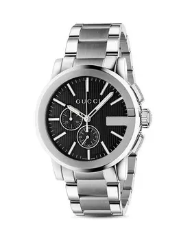 Часы Gucci G-Chrono, 44 мм, серебряный