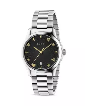 Часы Gucci G-Timeless, 38 мм, серебряный