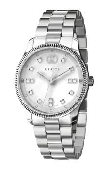 Часы Gucci G-timeless slim с бриллиантами