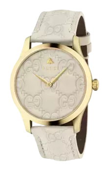 Часы Gucci G-Timelss Signature с желтым золотом