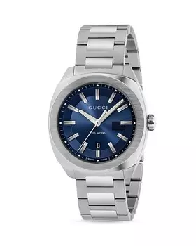 Часы Gucci GG2570, 41 мм, серебряный