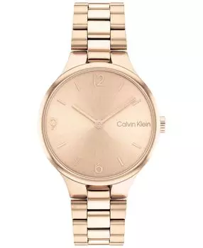 Часы-гвоздики с золотистым браслетом 32 мм Calvin Klein