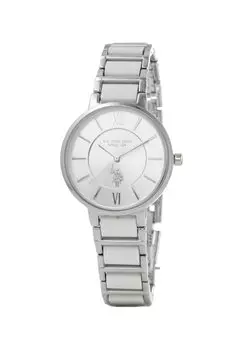 Часы HAILEY U.S. Polo Assn., цвет silver white