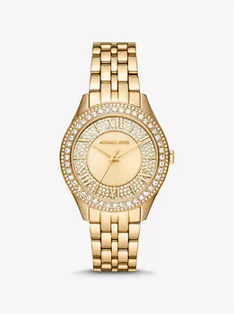 Часы Harlowe с паве из золота Michael Kors, золотой