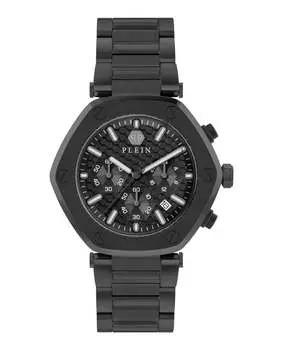 Часы Hexagon Chrono PHILIPP PLEIN, черный/черный/черный