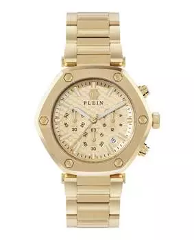 Часы Hexagon Chrono PHILIPP PLEIN, золотой/золотой/золотой
