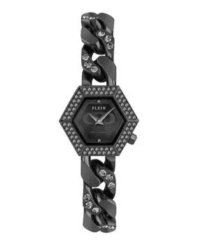 Часы Hexagon Groumette Crystal PHILIPP PLEIN, черный/черный/черный