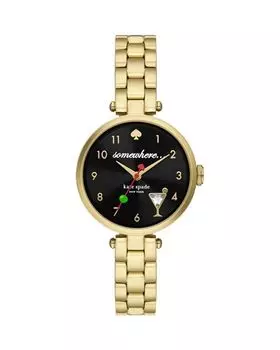 Часы Holland Five O'clock Somewhere, 28 мм kate spade new york, цвет Black