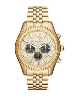 Часы-хронограф Lexington из нержавеющей стали с браслетом Michael Kors, желтый