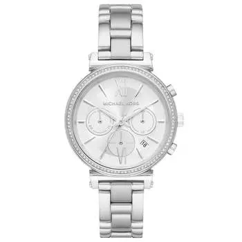Часы-Хронограф софи mk6575 Michael Kors, серебряный