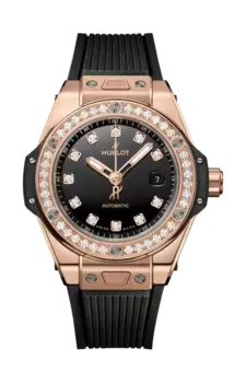 Часы Hublot Big Bang one click gold diamonds 33 мм