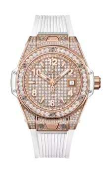 Часы Hublot Big bang one click king из белого золота 33 мм