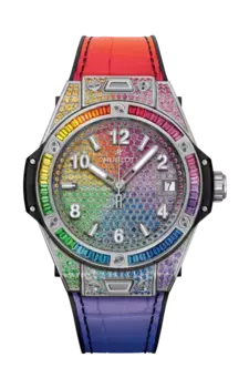 Часы Hublot Big Bang one click steel rainbow 39 мм