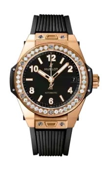 Часы Hublot One click king gold diamonds 39 мм